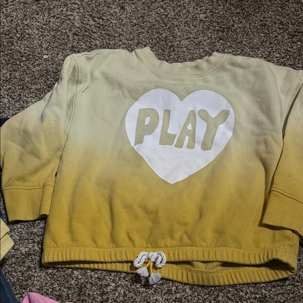 Kids Yellow PLAY Sweatshirt
